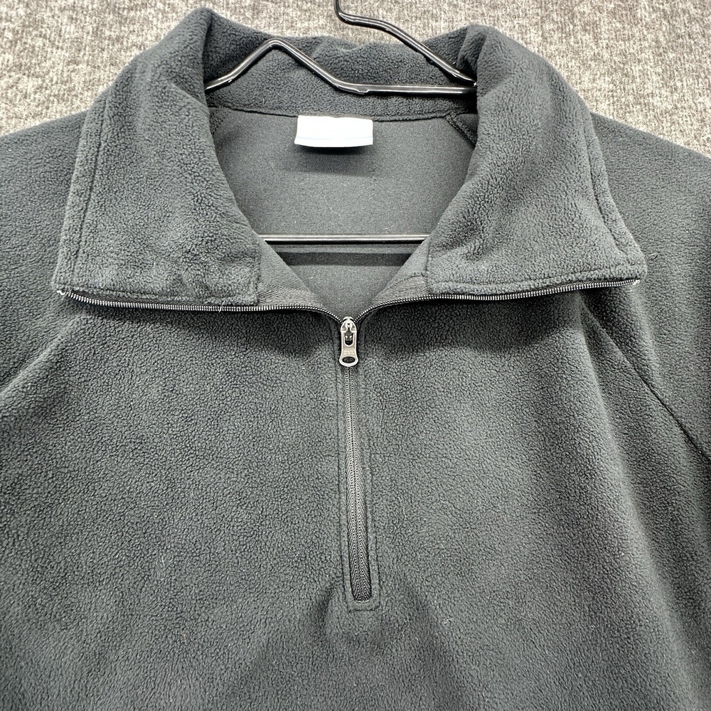 Columbia Women's Black Quarter Zip Fleece Pullover Size M Lightweight Jacket - Picture 6 of 9